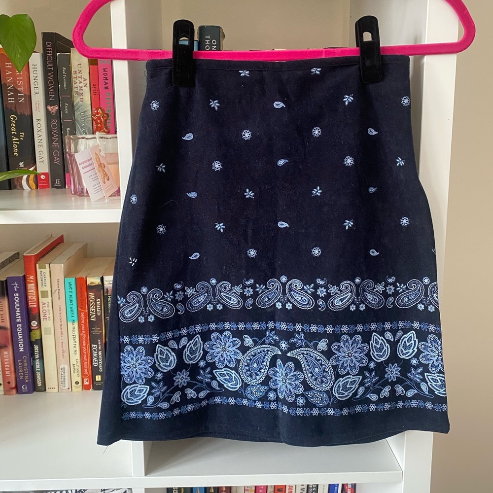 Vintage Paisley Mini Skirt